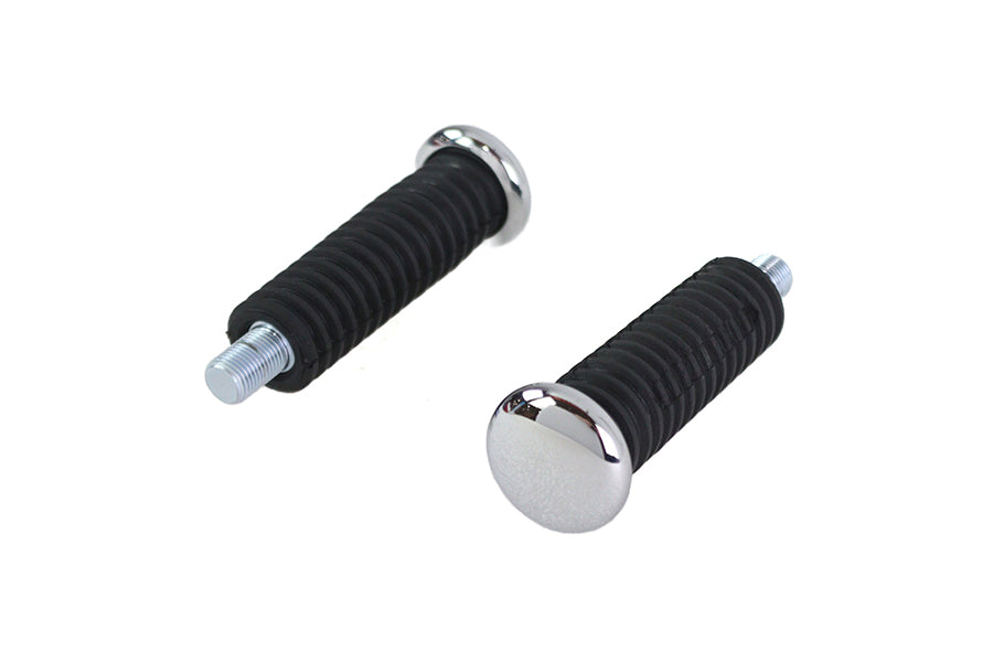 Stud Mount Rubber Footpeg Set