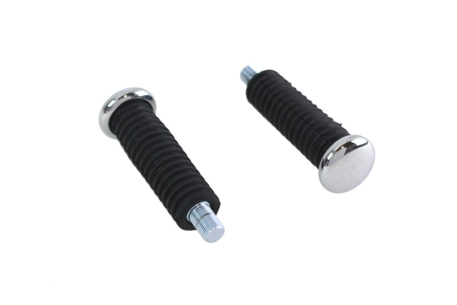 Stud Mount Rubber Footpeg Set