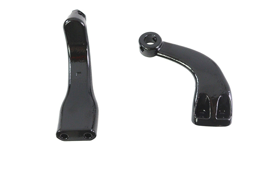 27-1869 - Driver Footpeg Mount Set Black by V-Twin