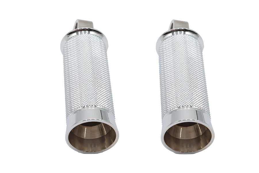 27-2915 - Speedster Hollow Point Male Footpeg Set Chrome by V-Twin