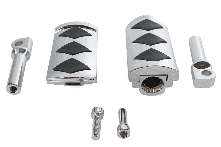 27-3549 - Diamond Style Adjustable Footpeg Set Chrome by Wyatt Gatling