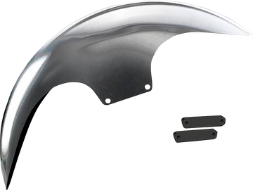 PAUL YAFFE BAGGER NATION Cafe Front Fender - 21" - Black Adaptors PYO:CAFE-21-14L-B