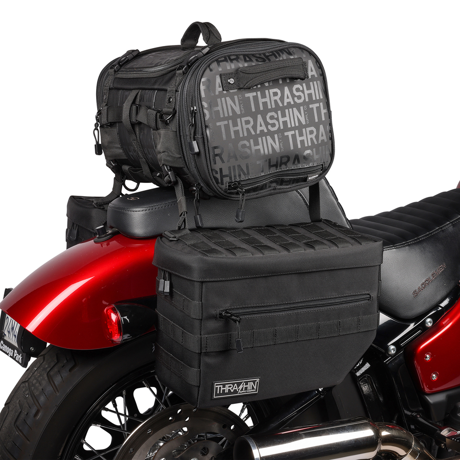 THRASHIN SUPPLY CO. Escape Saddlebags - Black TSB-0007