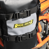 NELSON RIGG Hurricane RiggPak Crash Bar/Tail Bag - Black/Gray SE-4005