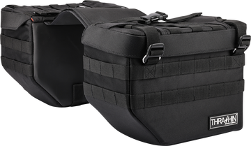 THRASHIN SUPPLY CO. Expedition Saddlebags - Black TSB-0008