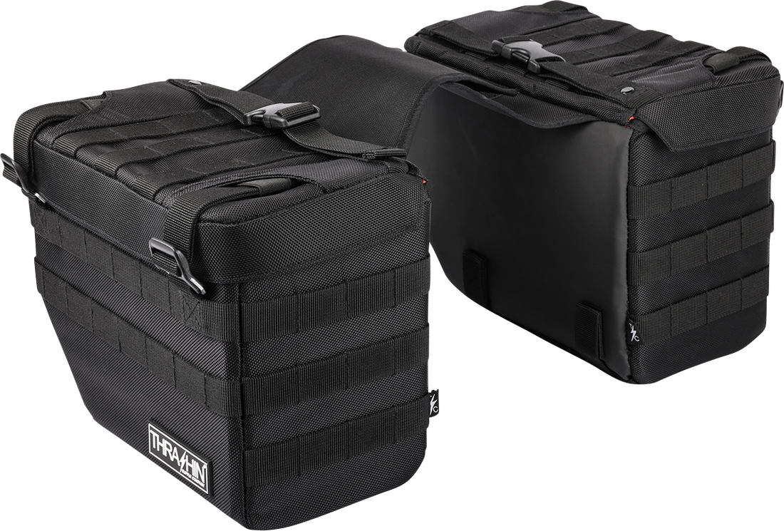 THRASHIN SUPPLY CO. Expedition Saddlebags - Black TSB-0008