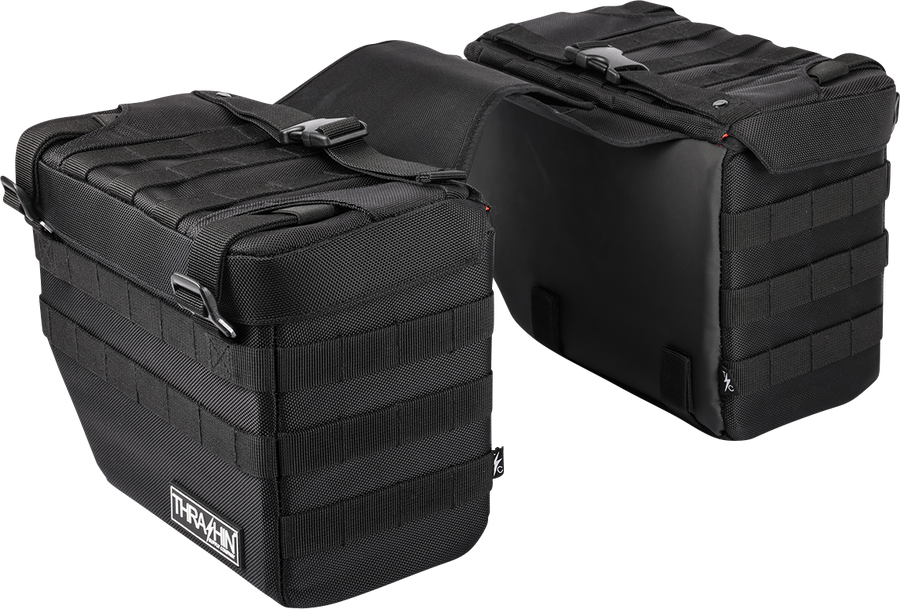 THRASHIN SUPPLY CO. Expedition Saddlebags - Black TSB-0008