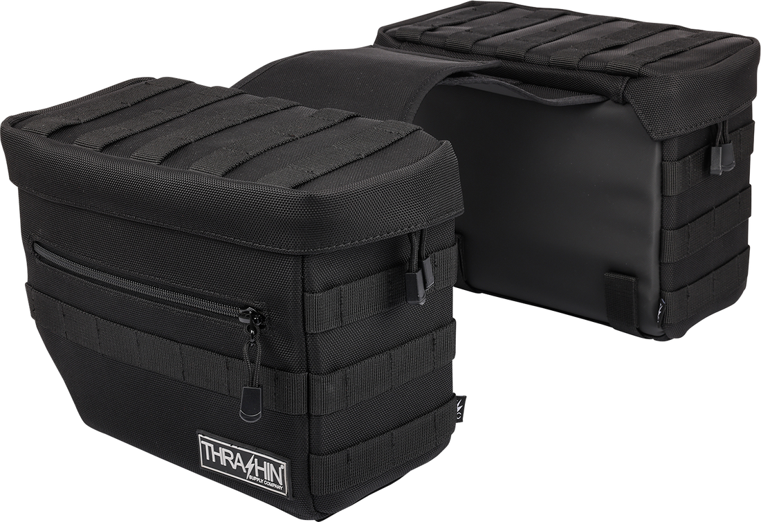 THRASHIN SUPPLY CO. Essential Saddlebags - Black TSB-0006