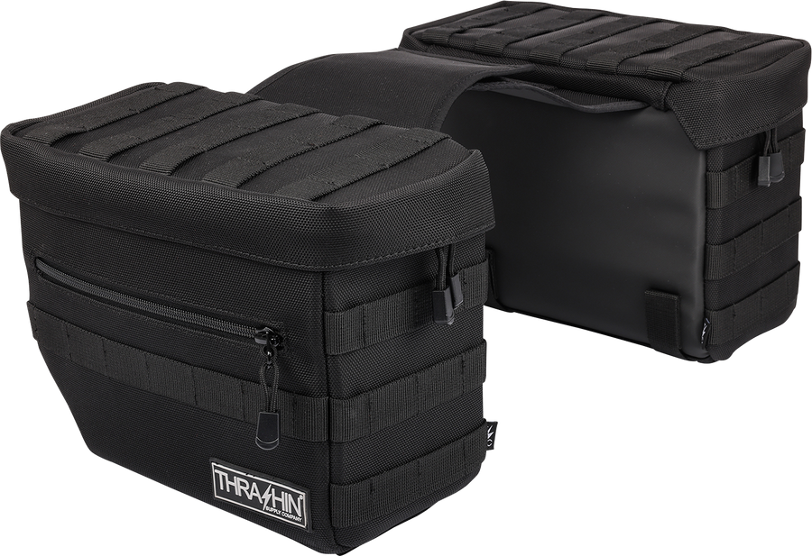 THRASHIN SUPPLY CO. Essential Saddlebags - Black TSB-0006