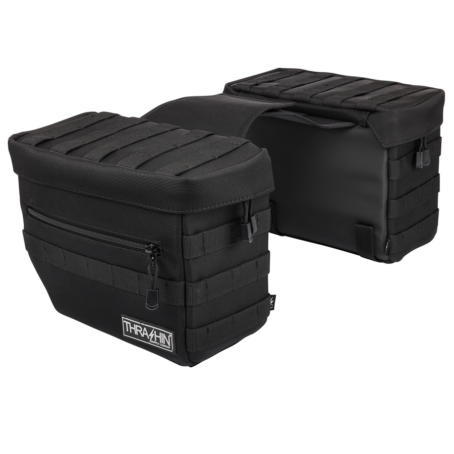 THRASHIN SUPPLY CO. Essential Saddlebags - Black TSB-0006