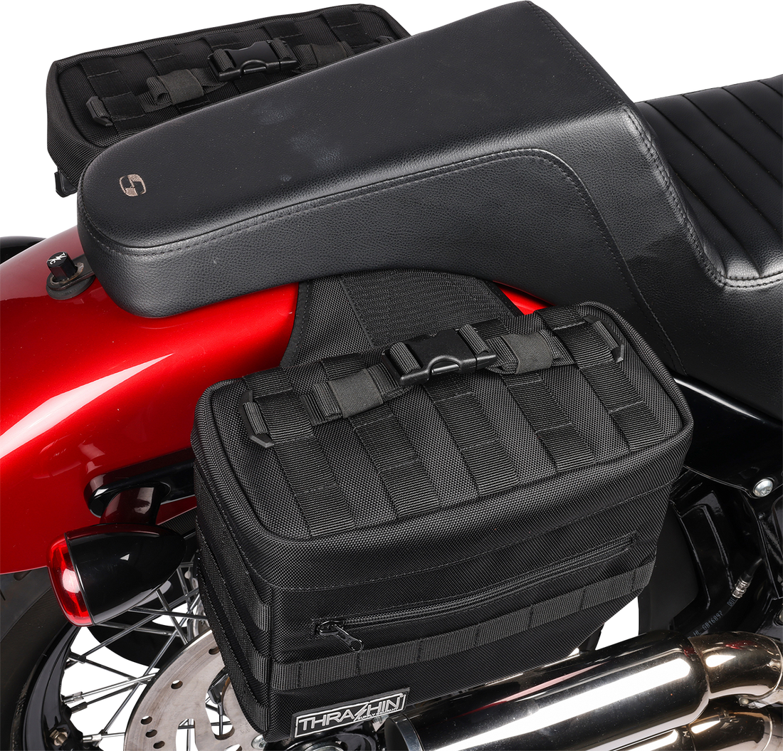 THRASHIN SUPPLY CO. Essential Saddlebags - Black TSB-0006