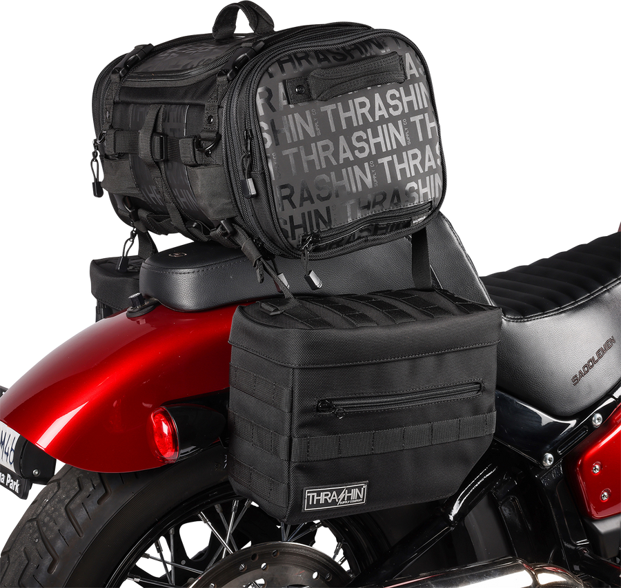 THRASHIN SUPPLY CO. Essential Saddlebags - Black TSB-0006