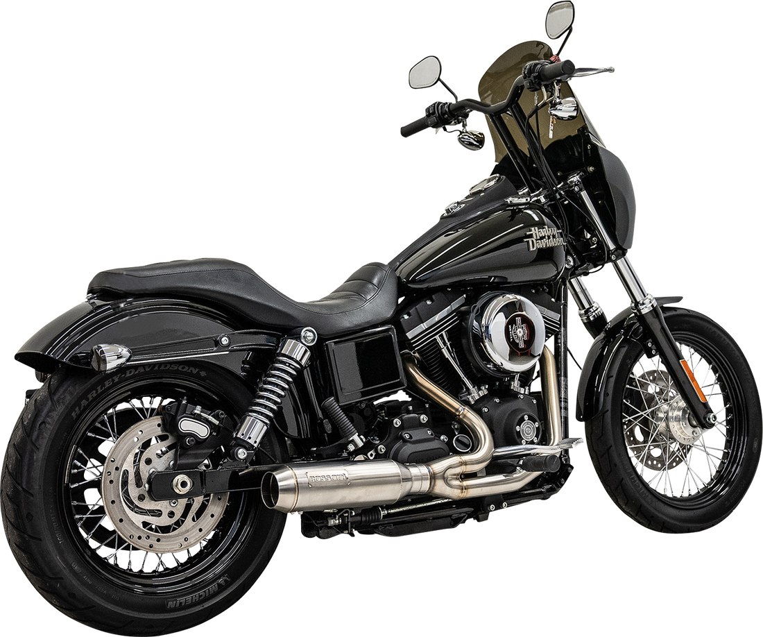 1800-2623 - BASSANI XHAUST 2-into-1 Ripper Exhaust System with Super Bike Muffler - Stainless Steel 1D7SS
