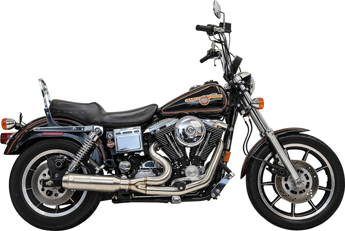 1800-2624 - BASSANI XHAUST 2-into-1 Ripper Exhaust System with Super Bike Muffler - Stainless Steel 1D8SS
