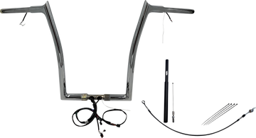 FAT BAGGERS INC. Handlebar Kit - Pointed Top - 16" - Chrome 912916