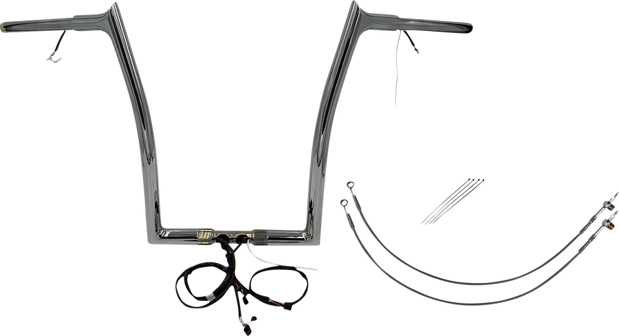 FAT BAGGERS INC. Handlebar Kit - Pointed Top - 16" - Chrome 901916