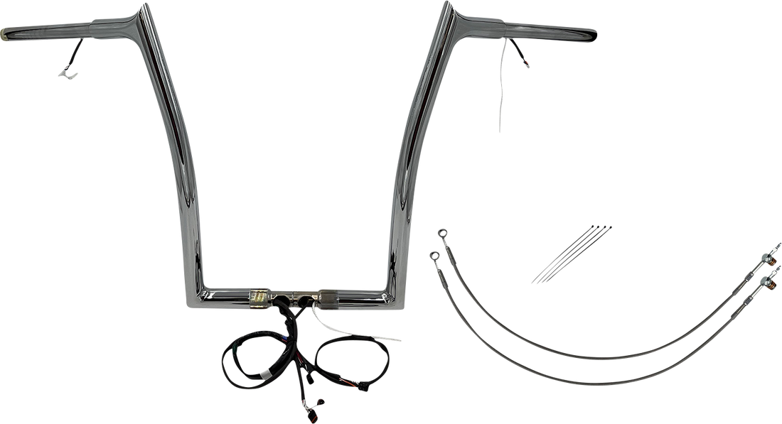 FAT BAGGERS INC. Handlebar Kit - Pointed Top - 16" - Chrome 902916