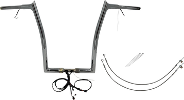 FAT BAGGERS INC. Handlebar Kit - Pointed Top - 16" - Chrome 902916