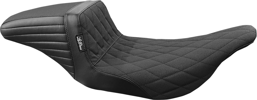 LE PERA Kickflip Seat - Double Diamond - Black - FL '97-'07 LH-597DD