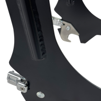 MOTHERWELL Quick Release Sissy Bar - 23" - With Pad - Matt Black MWL-196-18-MB