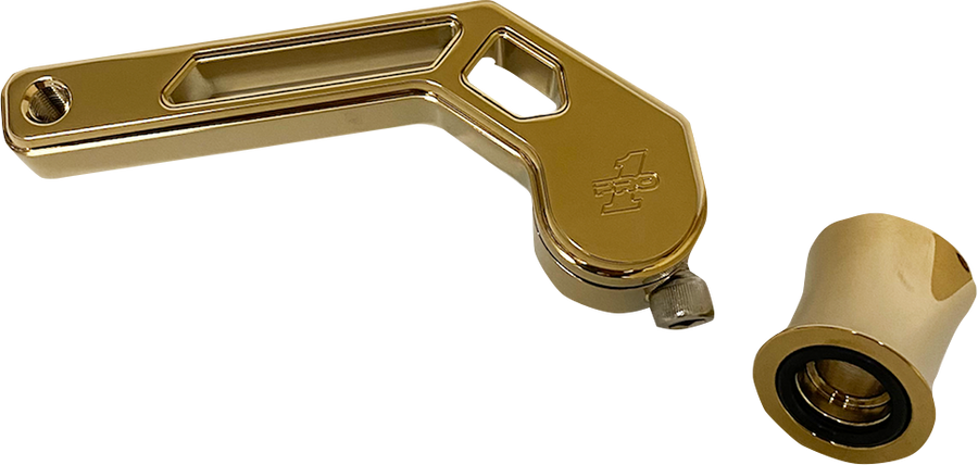 PRO-ONE PERF.MFG. T-Rex Shorty Shifter Arm - Gold - '88-'22 FL 500775TIN