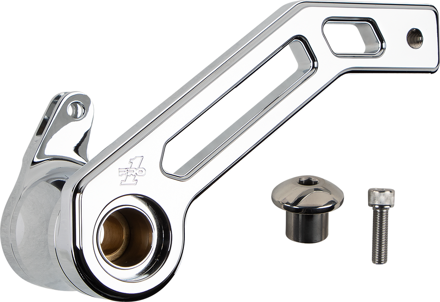 PRO-ONE PERF.MFG. Touring T-Rex Shorty Brake Arm - Chrome - '08-'13 FL 500772