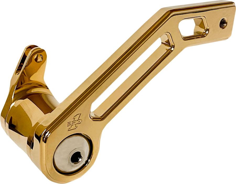 PRO-ONE PERF.MFG. Touring T-Rex Shorty Brake Arm - Gold - '08 -'13 FL 500772TIN