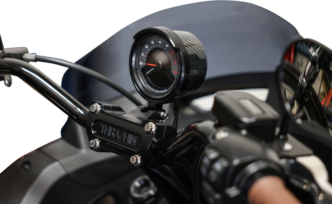 THRASHIN SUPPLY CO. Gauge Relocation Kit - Black TSC-2710-1