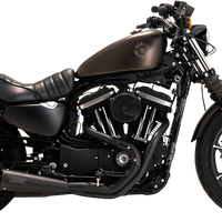 VANCE & HINES Upsweep 2-into-1 Exhaust System - Stainless Steel - Black 47627