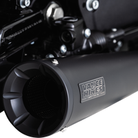 VANCE & HINES Upsweep 2-into-1 Exhaust System - Stainless Steel - Black 47627