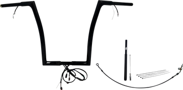 FAT BAGGERS INC. Handlebar Kit - Flat Top - 16" - Black 712916-B