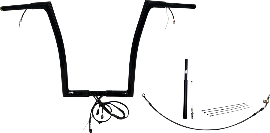 FAT BAGGERS INC. Handlebar Kit - Flat Top - 16" - Black 712916-B