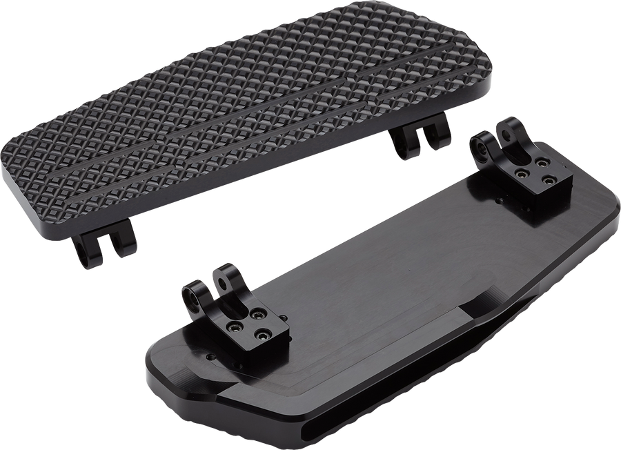 LA CHOPPERS County Line Billet Floorboards - Black - FL LA-P101-00B