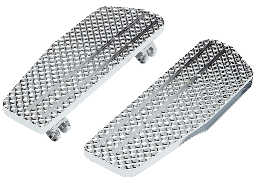 LA CHOPPERS County Line Billet Floorboards - Chrome - FL LA-P101-00C