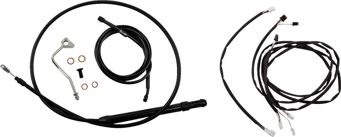 0662-1151 - BURLY BRAND Control Kit - Gorilla Ape Hanger - 14" - Black B30-1308