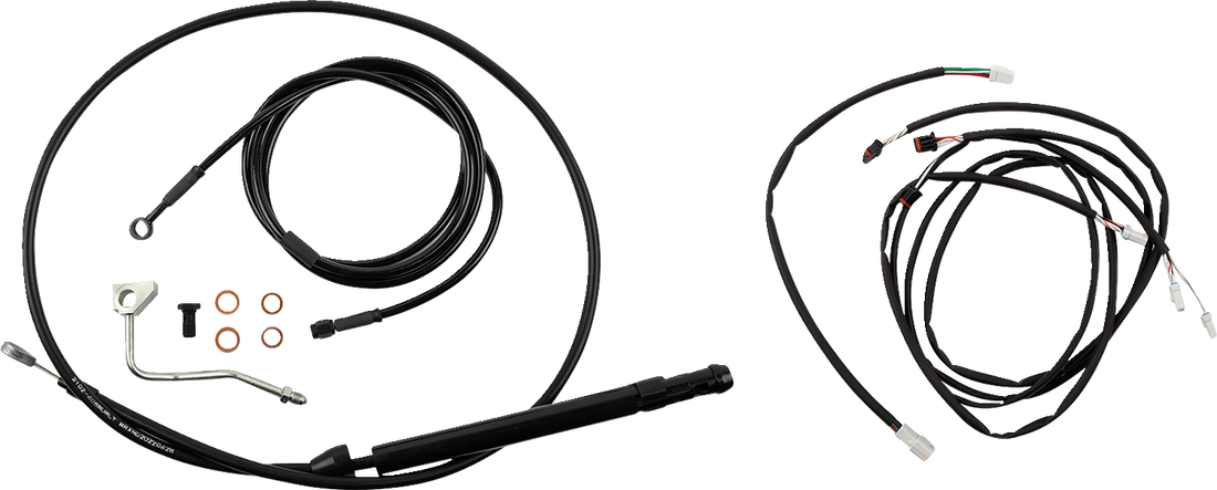 0662-1153 - BURLY BRAND Control Kit - Gorilla Ape Hanger - 18" - Black B30-1310