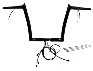 FAT BAGGERS INC. Handlebar Kit - Pointed Top - 12" - Black 901912-B