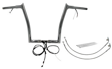 FAT BAGGERS INC. Handlebar Kit - Pointed Top - 14" - Chrome 901914