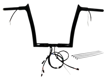 FAT BAGGERS INC. Handlebar Kit - Pointed Top - 12" - Black 902912-B