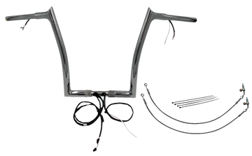 FAT BAGGERS INC. Handlebar Kit - Pointed Top - 14" - Chrome 902914