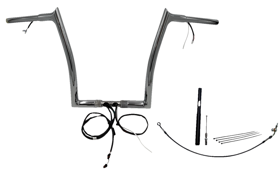 FAT BAGGERS INC. Handlebar Kit - Pointed Top - 14" - Chrome 912914