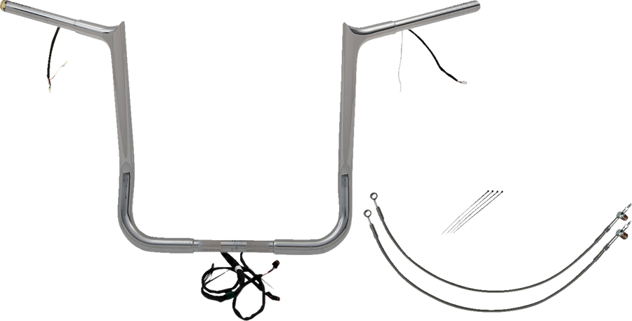 FAT BAGGERS INC. Handlebar Kit - Pointed Top - 16" - Chrome 902216