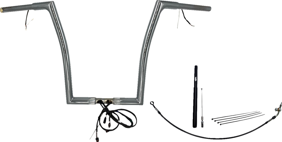 FAT BAGGERS INC. Handlebar Kit - Flat Top - 16" - Chrome 712916