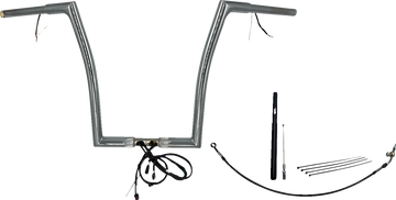 FAT BAGGERS INC. Handlebar Kit - Flat Top - 16" - Chrome 712916