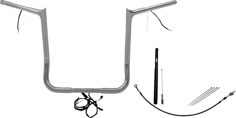 FAT BAGGERS INC. Handlebar Kit - Pointed Top - 16" - Chrome 912016