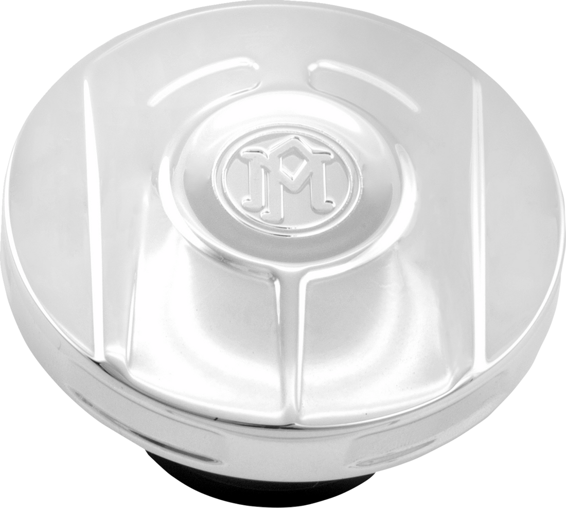 PERFORMANCE MACHINE (PM) Gas Cap - Scallop - Chrome 0210-2071SCA-CH