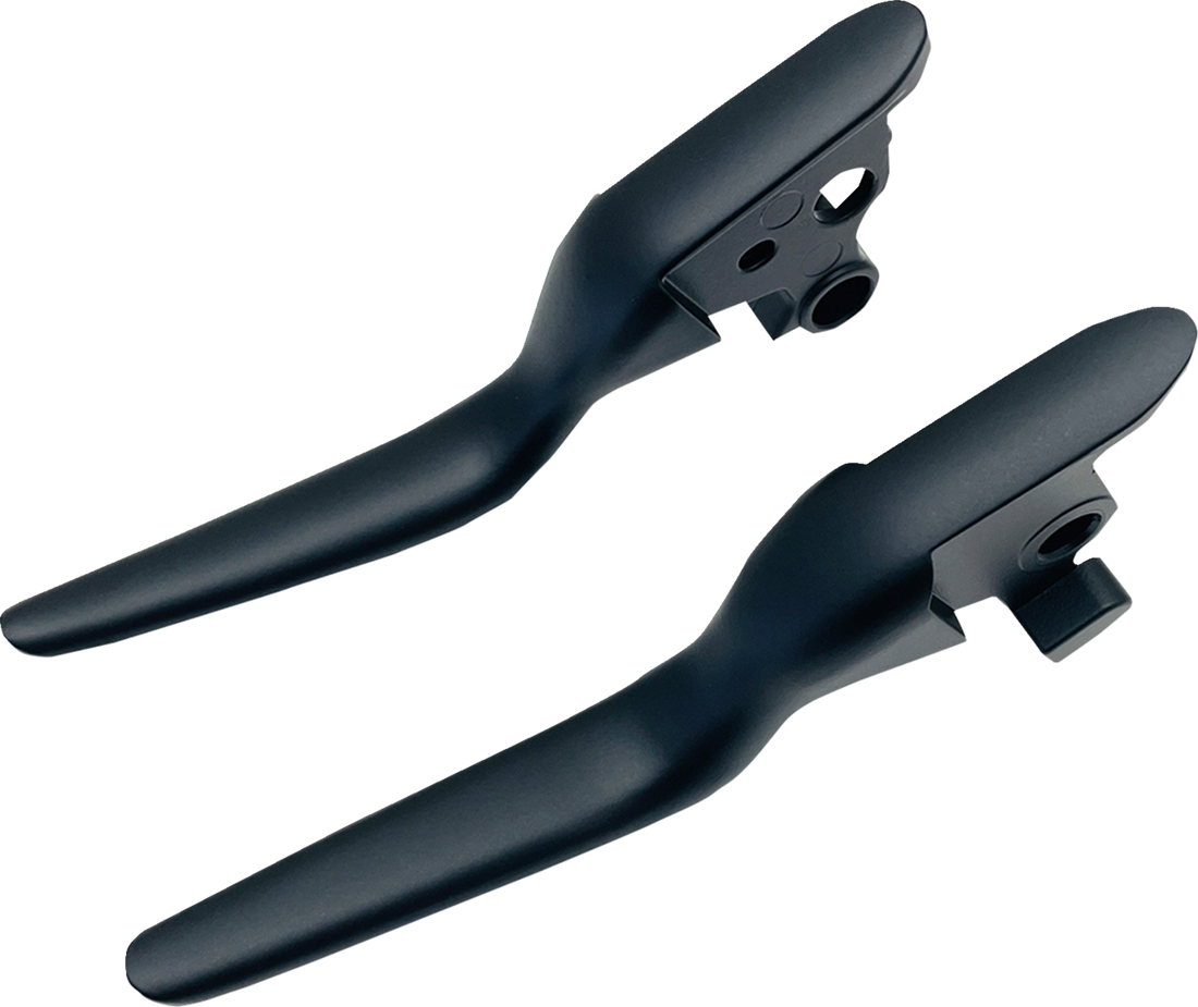 DRAG SPECIALTIES Custom Lever Set - LSR - Satin Black 053591