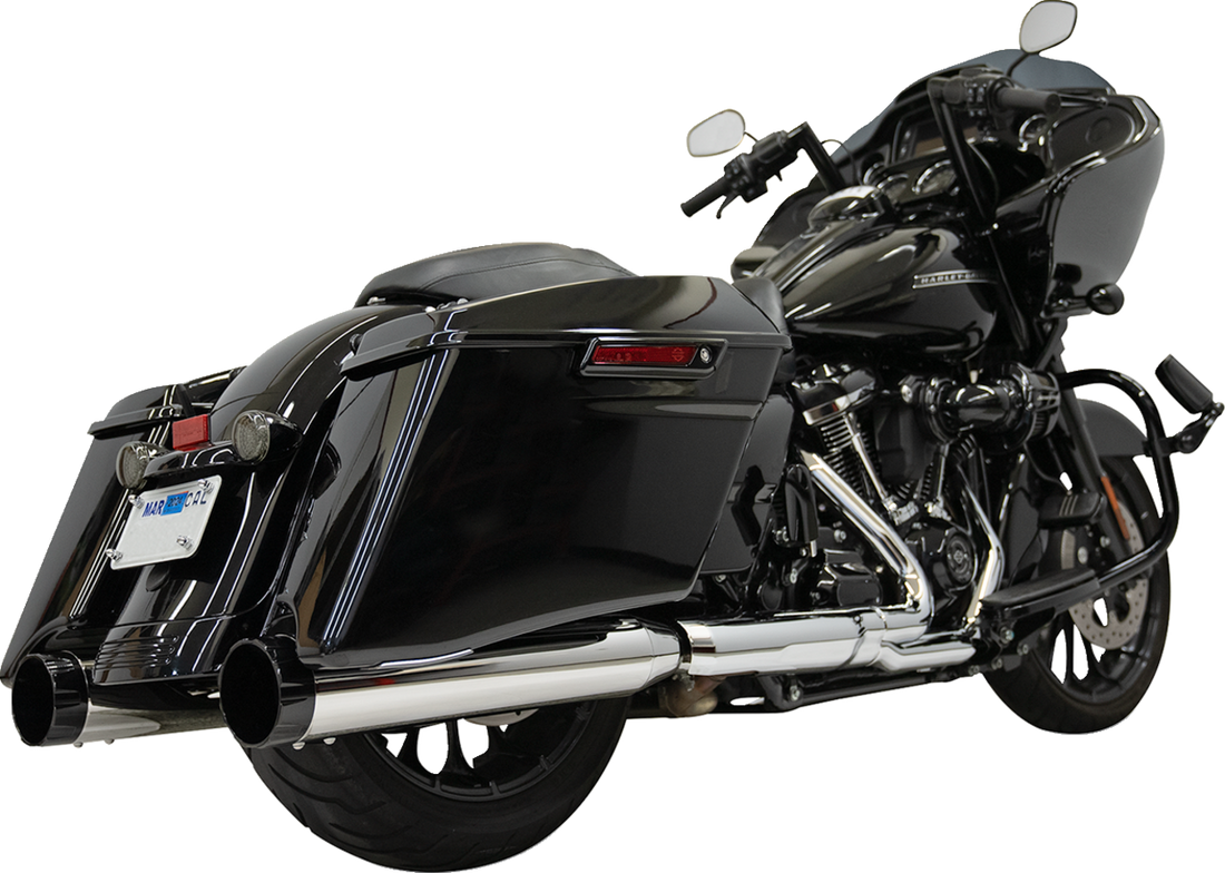 1801-1773 - BASSANI XHAUST 4-1/2" Slip-On Mufflers - Chrome 1F745