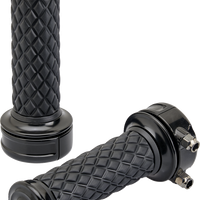 BILTWELL Grips - Alumicore - Custom - Black 6606-201-01