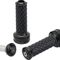 BILTWELL Grips - Alumicore - Custom - Black 6606-201-01